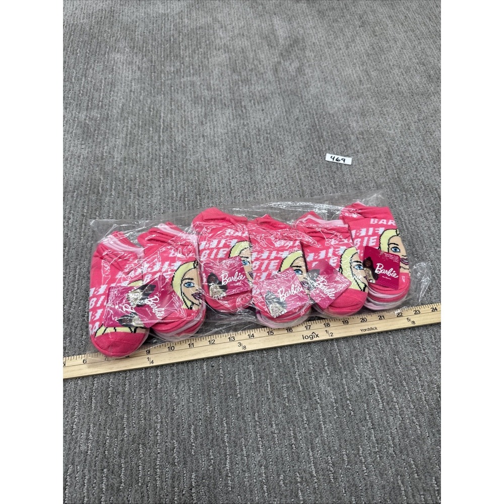 30 Pairs Barbie Socks Kids Shoe Size 7 1/2 To 3 1/2 #469